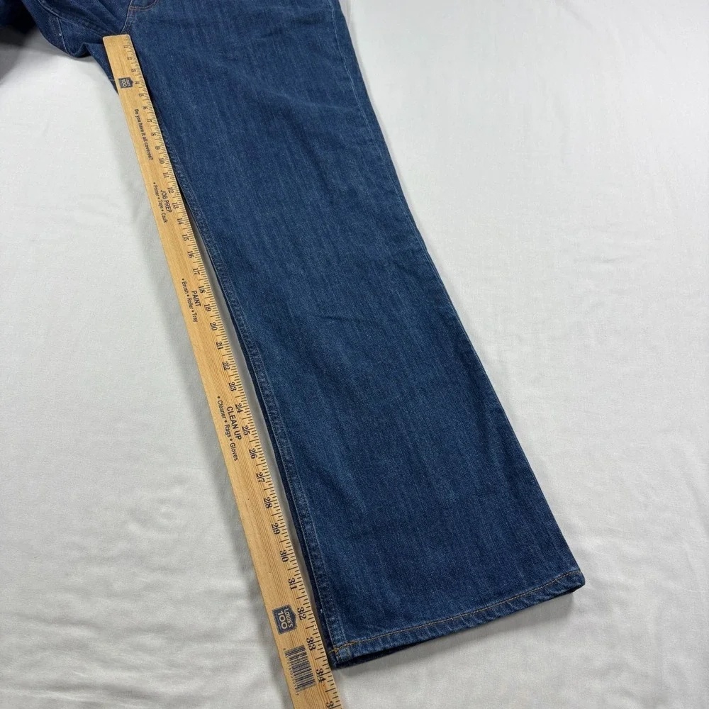 40 Grit Jeans Mens 36x34 Blue Duluth Trading Co Stretch Workwear Straight Leg